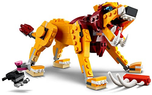 LEGO Creator 3in1 Wild Lion 31112 3in1 Toy Building Kit Featuring Animal Toys for Kids, New 2021 (224 Pieces)