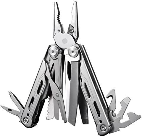 17-En-1 Multifonctions Acier Inoxydable Conçue Outil Multitool Pince De Poche Couteau Pliant Avec Poignée Ergono Pour Extérieur, Survie,Réparation Simple,Camping,Randonnée