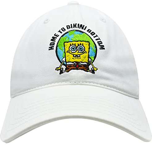 Concept One Unisex-Erwachsene Spongebob Squarepants Dad Hat, Cotton Adult Baseball Cap with Curved Brim Baseballkappe, Einheitsgröße
