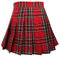 TONCHENGSD Damen Hohe Taille Plissee Minirock Skater Tennisrock, Red Plaid 01, XX-Large