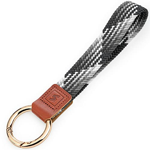 SENLLY Schlüsselband Handschlaufe Schlüsselanhänger kurz Lanyard, Hergestellt aus Hochwertigem Superweichem Nylon Gewebe