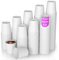 200 Weiße Pappbecher 240ml 8 Oz Coffee to Go - Kaffeebecher to Go Zum Servieren von Kaffee, Tee, heißen und kalten Getränken