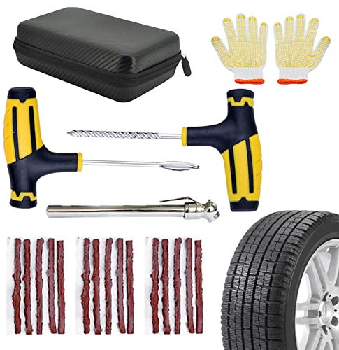 Anloximt Reifenpannen-Reparatur-Set - Hochleistungs-Reifenstopfen-Kit,Reifenpannen-Reparatur-Set, universelles Reifen-Patch-Set zum Stopfen von Reifenpannen für Auto, Motorrad, LKW, Traktor, Anhänger