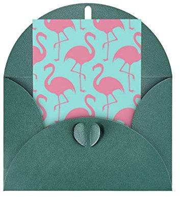 Pink Flamingo Grußkarte Jahrestag Karte Dankeskarte Urlaubskarte Hochzeit Karte Freundschaft Karte Einladungskarte