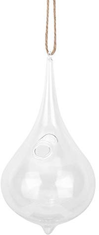 BEIJIALY Jardinière en Verre à Suspendre Plante Terrarium, Récipients en Verre Suspendus Suspendus Corde en Larme Terrarium Terrarium Plantes Cintre Vase pour Plantes Aériennes Succulentes Jardinières