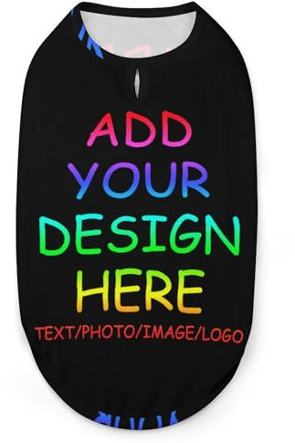 Individuelle Hunde-T-Shirts mit Namen/Foto/Logo-Text für Hunde, atmungsaktiv, personalisierter Aufdruck, Name, Haustier-Weste, Kleidung, Pullover für Haustiere, Welpen, Katzen
