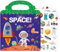Wiederverwendbare Stickerbuch, Sticker Book für Kinder, 6 Blätter Weltraum Stickerbücher für 3 4 5 6 Jahre Jungen Mädchen Kleinkinder, 3D Klare Sticker für Lernspielzeug Geschenke