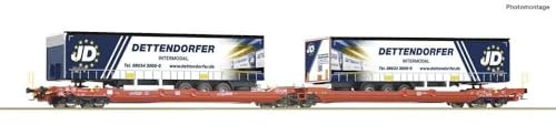 Roco 77404 H0 Doppeltaschen-Gelenkwagen T3000e der DB AG
