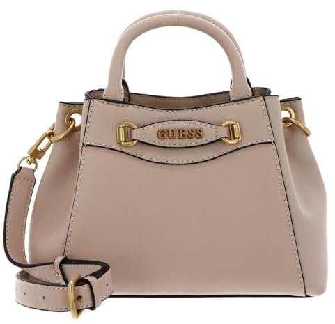 GUESS Emera Logo Mini Satchel Light Beige