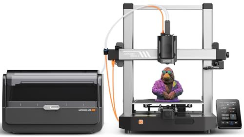 Anycubic Kobra 3 Combo 3D-Drucker, Mehrfarbendruck in 4 Farben, 600 mm/s hohe Geschwindigkeit, Trocknen von Filament während des Drucks, Auto Fortsetzung Druck, Größe 250 x 250 x 260 mm