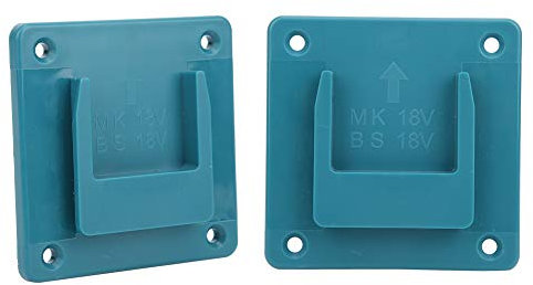 Tbest Sonstiges Zubehör für Elektrowerkzeuge, 2 Stück Hine-Halter, Wandhalterung, Aufbewahrungshalterung, Befestigungsvorrichtungen für 18 V Elektrowerkzeug (Cyan)
