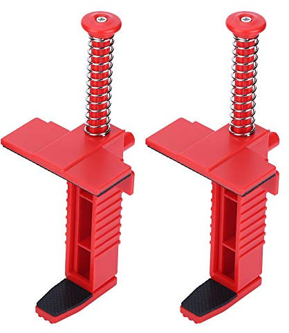 KIMISS 2PCS Bricklayer's Tool Kit: Brick Liner Runner & Wire Drawer, Masonry Leveling & Measuring Engineering Tools for Seamless Bricklaying (Red)