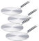 Rosenstein & Söhne Induktionsherd Platten: 4er-Set Universal-Adapterplatten für Induktions-Kochfelder, Ø 24 cm (Induktionsplatte Adapterplatten, Induktionskochplatte Adapter)