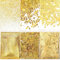 NVGVUP 150g Glitzer zum Basteln, Gold Glitzerpulver Pailletten, Gemischte Grobe Feine Gold Farben Glitzerpulver, Glitzerpuder für Nägel Kunst Gesicht Kartenbasteln Handwerk, 3 Größen(0.2mm, 1mm, 3mm)