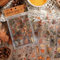 QZKJQDD Scrapbook Stickers, 8 Stück A5 Sticker Fotoalbum, Journaling Zubehör, Sticker Scrapbook, Scrapbook Zubehör, Geeignet für Tagebuch-Scrapbooking-Zubehör, DIY-Papierhandwerk (Herbst)