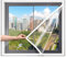 Kit de Aislamiento de Ventanas 85x140cm Blanco aislante de película retráctil con cinta de doble cara,aísla ventanas estándar para interiores que