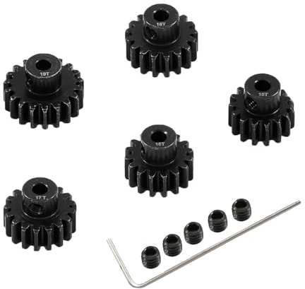 Metall Stahl 3.175mm Welle 32P Ritzel Set 15T 16T 17T 18T 19T Kompatibel mit 1/10 Crawler Truck Traxxas Arrma HSP HPI AXIAL Tamiya LOSI RC Auto Aufgerüstet Teile (15T 16T 17T 18T 19T)