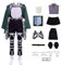 bi bi hou Mikasa Cosplay Kostüm AOT Cosplay Levi Kostüm Anime AOT Season 4 Verkleidung Survey Corps Uniform Halloween Karneval Weihnachten Party Bühnenauftritt Kostüm für Erwachsene