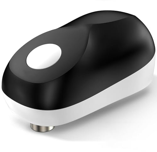 Vtizikl Electric Can Opener, Hand Free Tin Opener, Tin Opener Electric for Arthritic Hands, Simple Operation, Electric Tin Openers Suitable for The Elderly, Chefs, Housewives (Black)