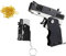 Yunova Metal Rubber Band Gun - Foldable Spring-Powered Launcher with Safe Rounded Design & 60 Bands - Outdoor Party Game, Birthday Gift for Kids & Teens