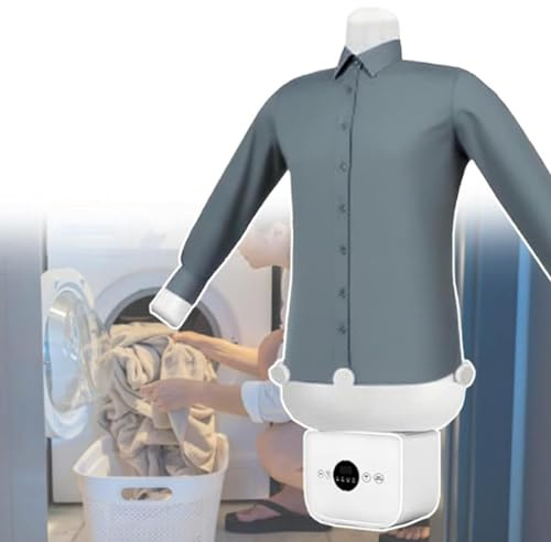 XygZythror HeißLufttrockner Und BüGeleisen for Kleidung, Automatischer HeißLuft-Kleidertrockner & BüGler, FüR Den TäGlichen Gebrauch Bei Hemden Und Hosen