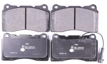 HELLA 8DB 355 014-731 Bremsbeläge - mit Warnkontakt - T1883 | Kompatibel mit: ALFA ROMEO 159, 159 Sportwagon, LANCIA DELTA III, MASERATI GHIBLI III, QUATTROPORTE VI