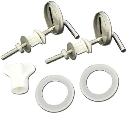 New Non Rusting Quality Blue Canyon Universal Replacement Stainless Steel Toilet Seat Hinge Set