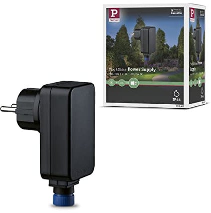 Paulmann Leuchten Paulmann 98848 Outdoor plug und Shine Power Supply IP44 230/24V DC schwarz Kunstst