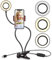 UBeesize Selfie Ring Light with Clip On, Flexible Arms with a Cell Phone Holder Stand for Live Streams/Makeup