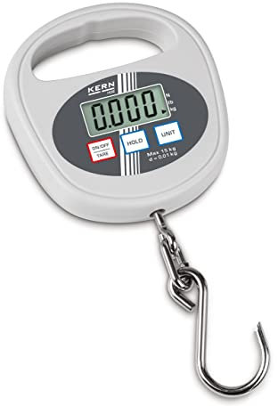 KERN Hängewaage HDB 10K-2XL (Wägebereich max. 15 kg, Ablesbarkeit 10 g, für Industrie + Privat, wiegen von Fischen / Wild / Früchten / Koffer usw.)