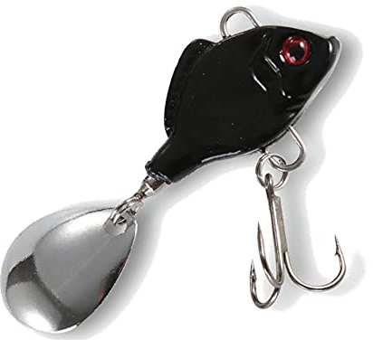 Paladin Double Action Spin 28g Bleikopfspinner - Jig Spinner, Farbe:schwarz