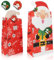 LIMAH® Adventskalender Set für Kinder zum befüllen, Papiertüten mit Zahlen-Aufkleber 1-24 und Bild-Aufklebern 24 Stück, Geschenktüten zu Weihnachten 2023