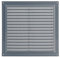 Steinberg14 Rejilla de Ventilación Rectangular de 250x250 mm de Plástico Gris - Registro de Extracción de Aire con Brida - Cubierta de Ventilación Interna para Pared y Techo