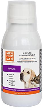 Menforsan Suplemento Nutricional Líquido para Perros Y Gatos Senior | Mejora el Rendimiento Físico | Aporta Vitalidad | Incrementa el Apetito | 120 ml