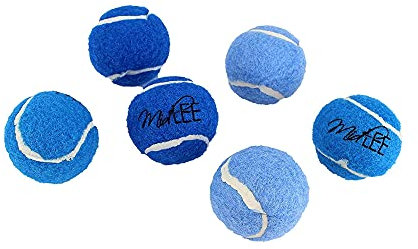 Midlee Mini-Tennisbälle, 3,8 cm, quietschend, 6 Stück
