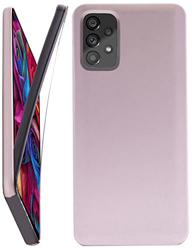 CEKA TECH Coque pour Samsung Galaxy A53 5G, Protection intégrale Avant + arrière en Rigide, Housse Etui Tactile 360 degré – Antichoc, Transparent pour (Samsung A53 5G (6,5 Pouces), Rose)