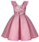 BUNNY LULU Mädchen Kleid mit schräger Schulter, Brautjungfer, Hochzeit, Prinzessin, Kinder, Schleife, Geburtstagsball, Party, Show, Abend, Lavendel.（Rosa,2-3 Jahre）
