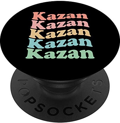 Vintage 70er Jahre Russland Hippie City - Retro Kazan PopSockets mit austauschbarem PopGrip