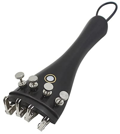 Zubehör-Kit für Violine, Geige, 3-in-1-Ebenholz-Saitenhalter mit Seil, Feinstimmer-Kits, Set für 4/3 4/4 Violine, Ersatzteil-Feinstimmer für Violine, Violin-Saitenhalter