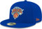 New Era NBA 59FIFTY Team Color Authentic Collection Fitted On Field Game Cap Hat (as1, Numeric, Numeric_7_and_1_Eighth, New York Knicks), Blau, 57 EU