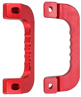 Dickly Haltegriff für den Dachgriff, hochwertiger, robuster Aluminiumlegierung für LKW-Ladungsanhänger-Ersatzteile, Auto-Innenraum, Billet-Haltegriff, Rot
