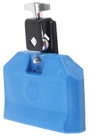 Kuhglocke mit Stock, 5-Zoll-Kuhglocke, Blaue Kuhglocke mit Schnellverschluss, Geräuschmacher für Schlagzeug-Set, Percussion-Percussion-Zubehör (Blau)