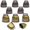 10 Stück Metall-Haustierglocken，Kuhglocke，Schafglocken，Bauernhof Tierglocke，Ziegenglocken Metall，Metall-Kuhglocken im antiken Stil，Bronze-Glocke