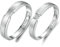 Bishilin Paar Ringe Set Silber 925, Partnerringe mit Gravur I Love You Verlobungsringe Verstellbar für Sie und Ihn