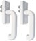 2er Sparset Schüco Getriebehandhebel 214556 für Kunststoffenster M&A/Schnicks System 2000