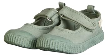 Sterntaler Halbschuh Uni - Mädchen Baby und Kleinkind Schuhe aus Baumwolle - modischer Halbschuh mit Klettverschluss - Kinder Sommerschuh mit Rutschfester Sohle