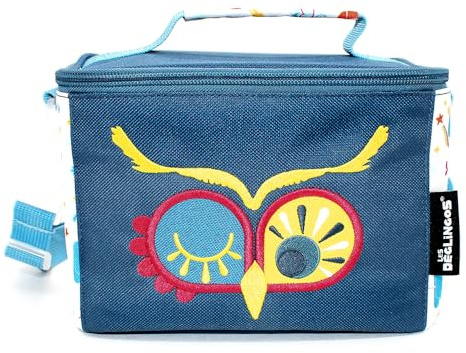 LES DÉGLINGOS Sac Isotherme • Lunch Bag Enfant | Bagage Repas Enfant | Bandoulière | Pique-Nique Goûter | Isolant PEVA | Polyester Recyclé