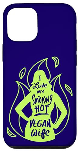 Vegans Veganismus Lustiges Zitat I Love My Smoking Hot Vegan Wife Hülle für iPhone 15 Pro