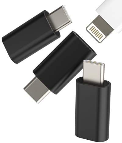 Adaptador Lightning hembra a USB C macho para iPhone 15(3pack)para Apple Carga Jack Cable Adaptadores Enchufe Type C iPad Conector Compatible Para Samsung Cargador Cable Accesorios 095-L-tp
