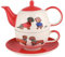 Mila Keramik Tee-Set Tea for One Dackelfreunde | MI-99303